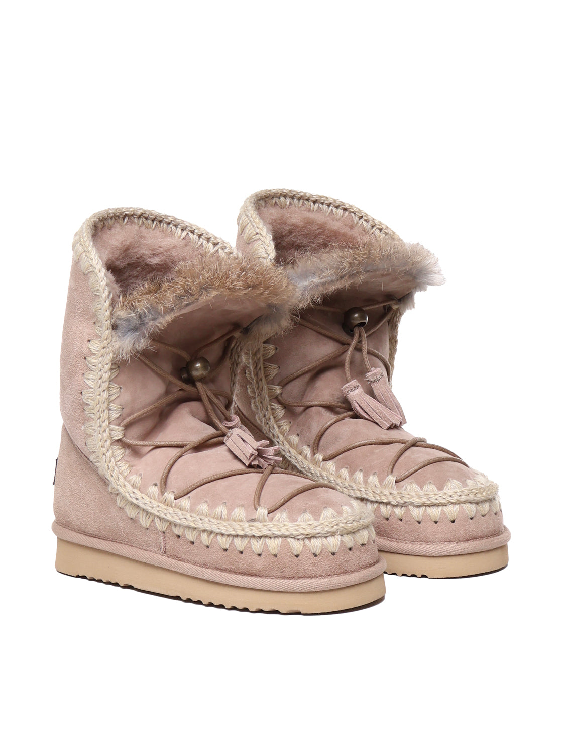 Mou Boots Beige Suede
