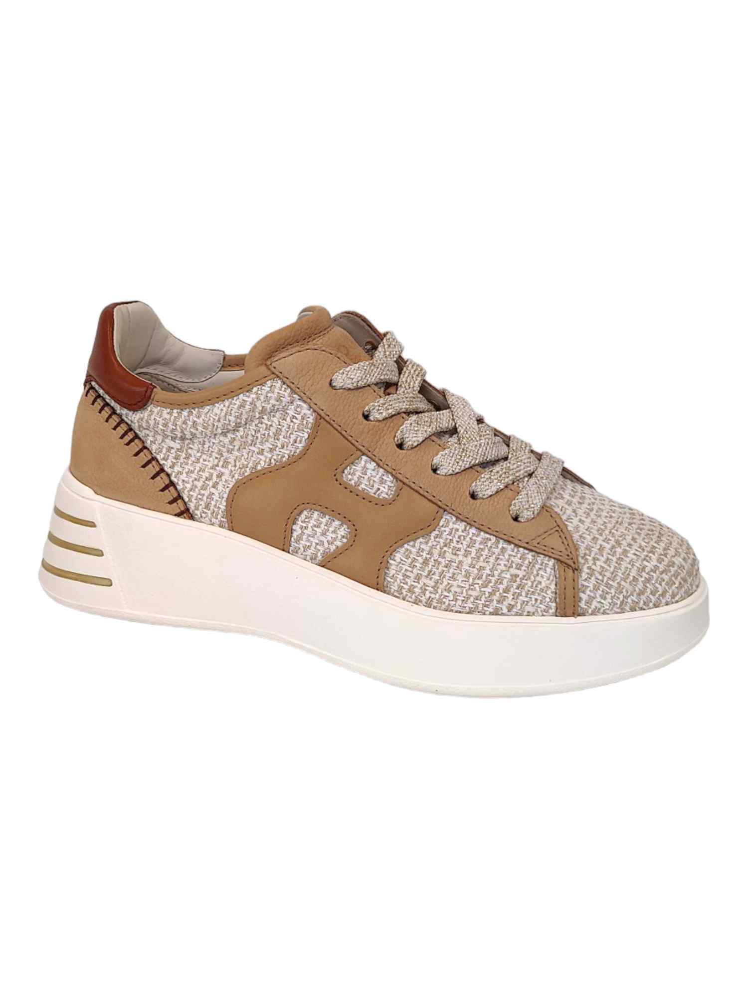 Rebel H564 All.tess.+infilatu Brown Calf Leather Shoe