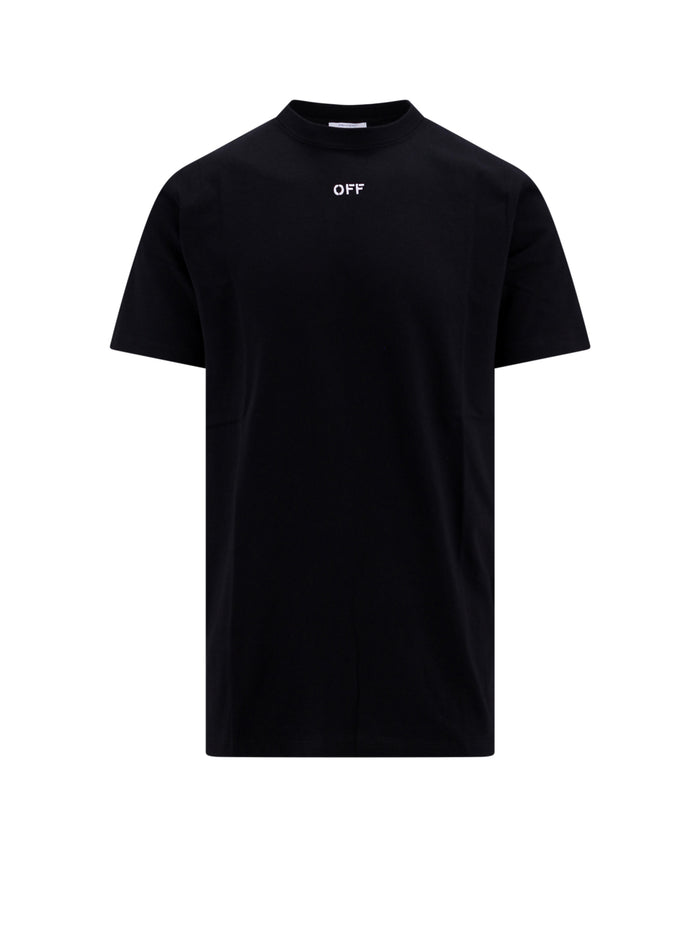 Off White T-Shirts And Polos Black 100 % Cotone