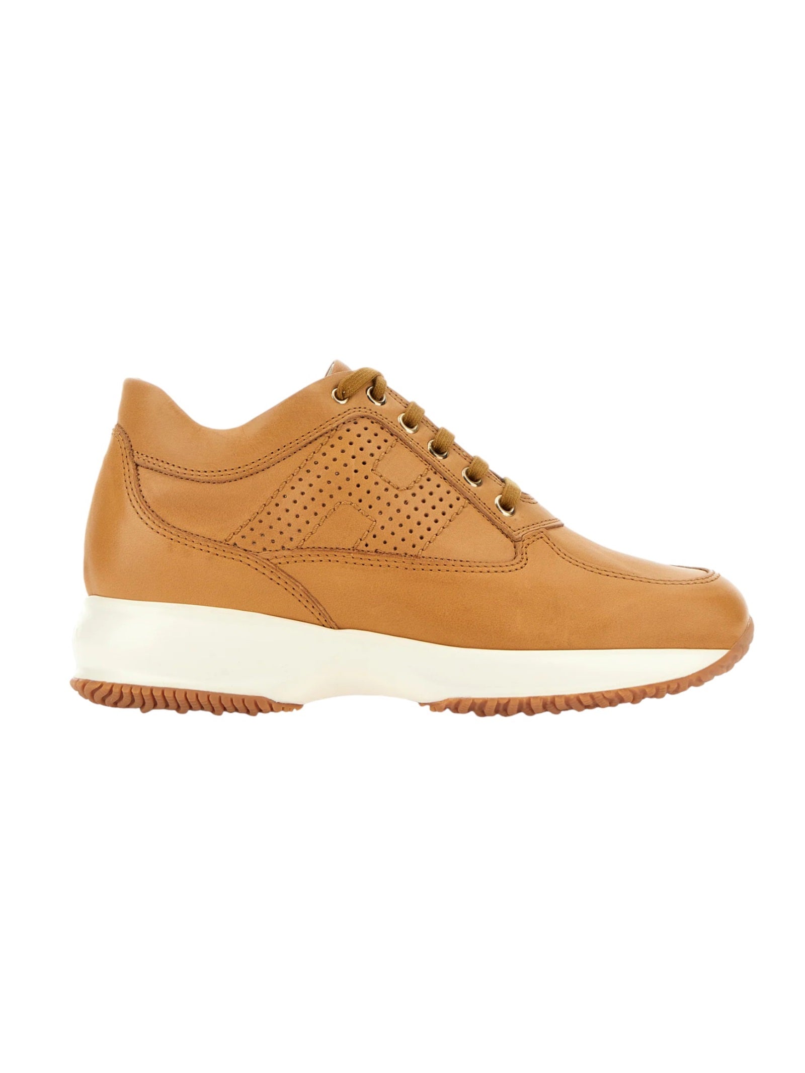 Interactive H Forata Yellow & Orange Calf Leather Shoe
