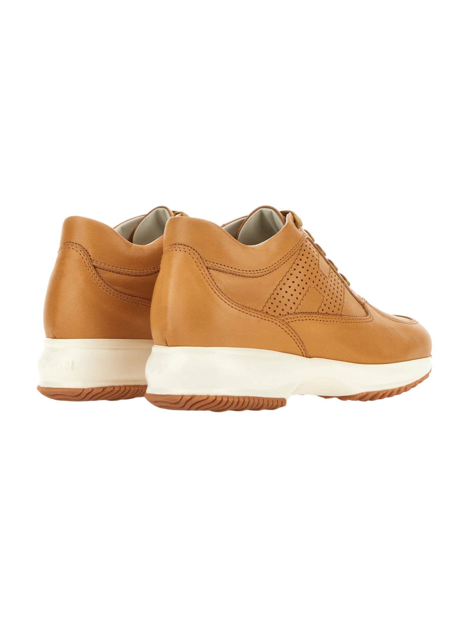Interactive H Forata Yellow & Orange Calf Leather Shoe