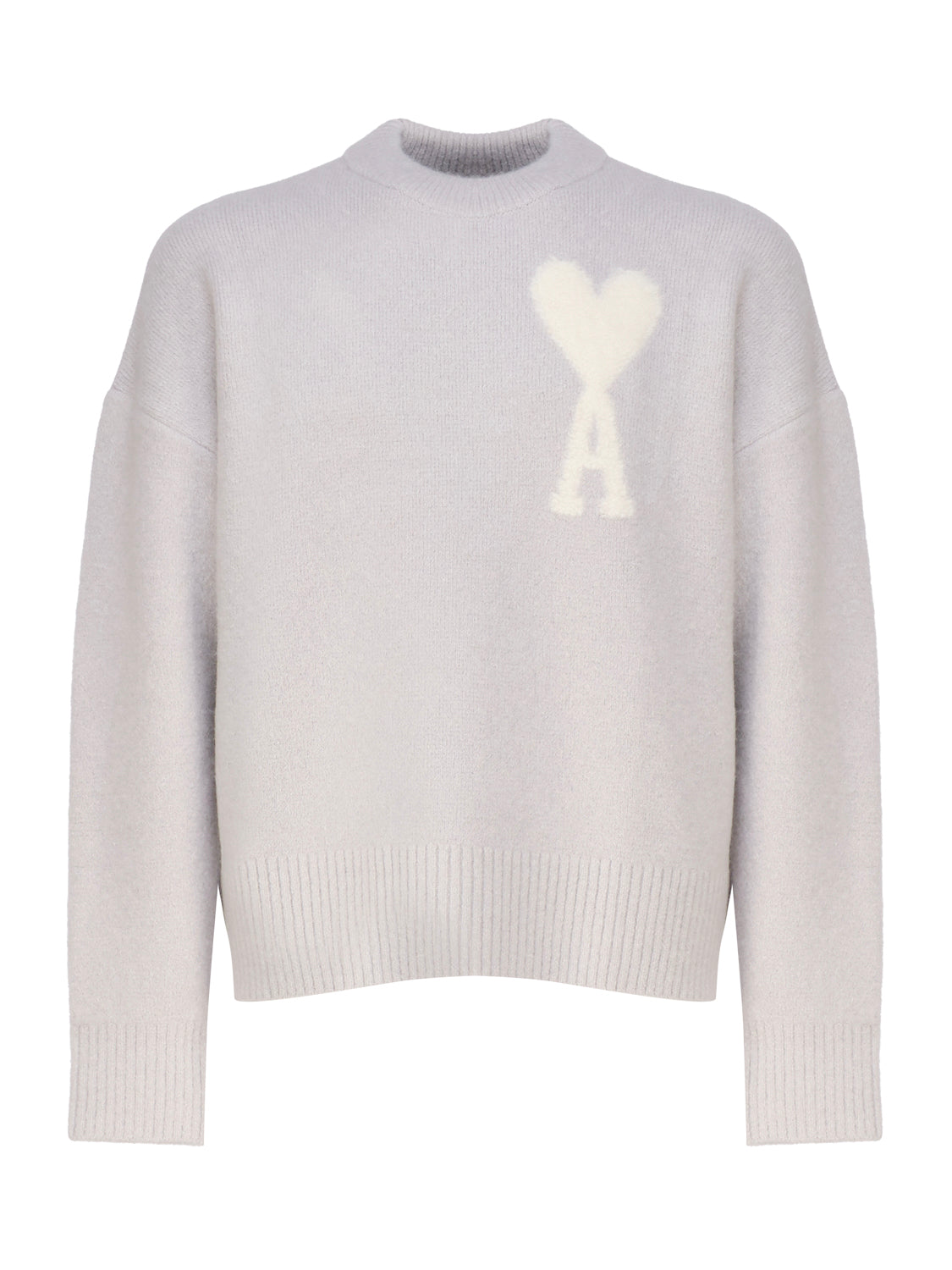 Ami Paris Sweaters Grey Wool
