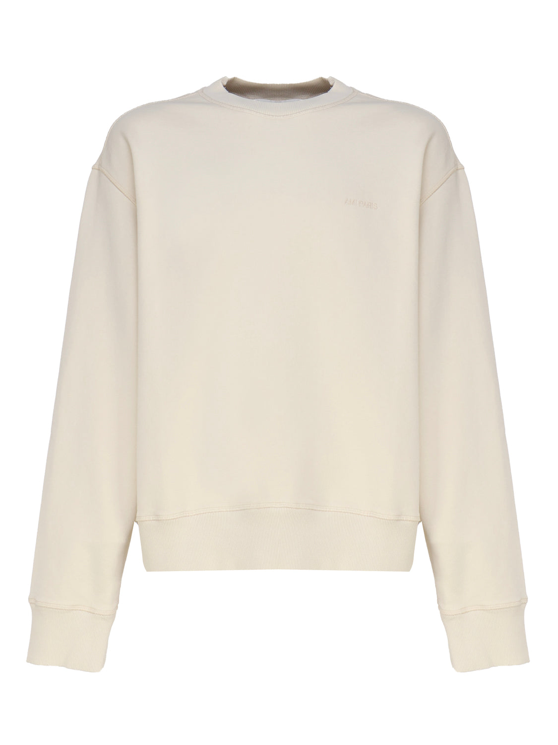Ami Paris Sweaters White Cotton