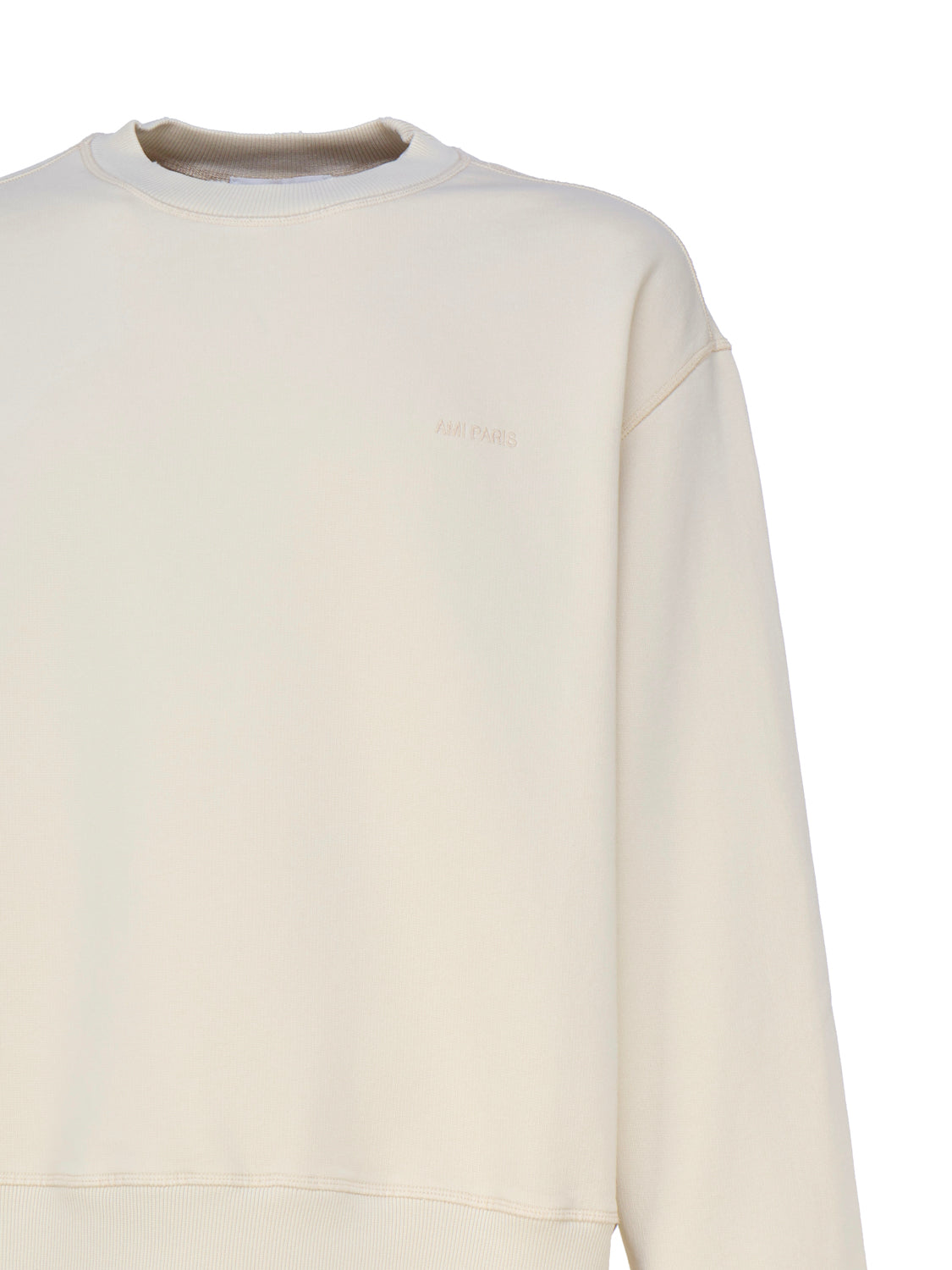 Ami Paris Sweaters White Cotton