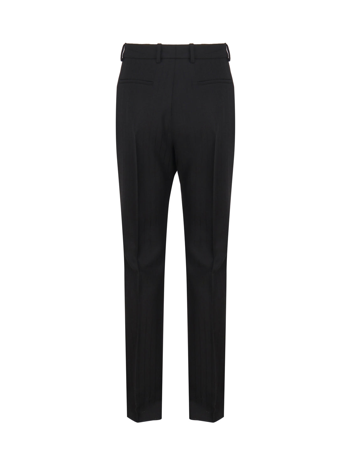 Saint Laurent Trousers Black Wool Gabardine
