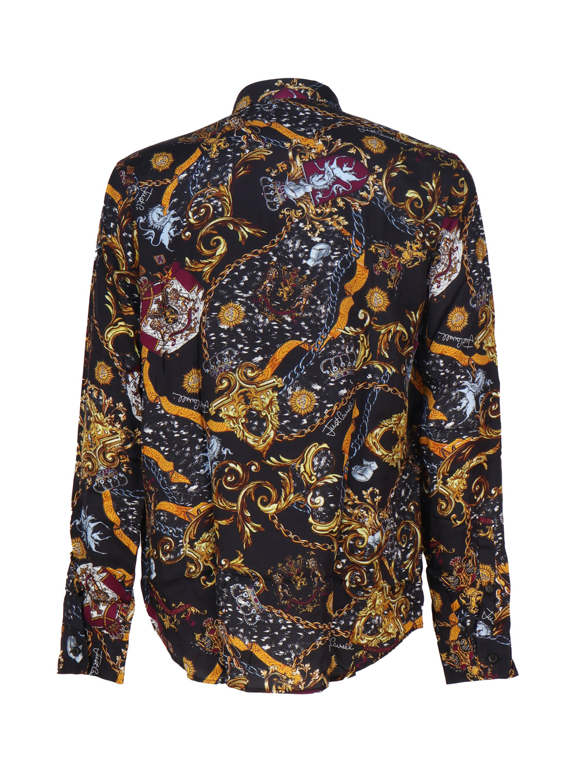 Just Cavalli Shirts Black, Multi Viscose