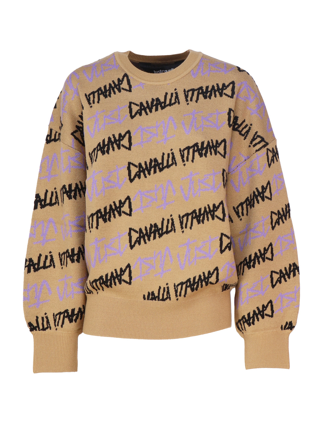 Just Cavalli Sweaters Honey Mustard Wool