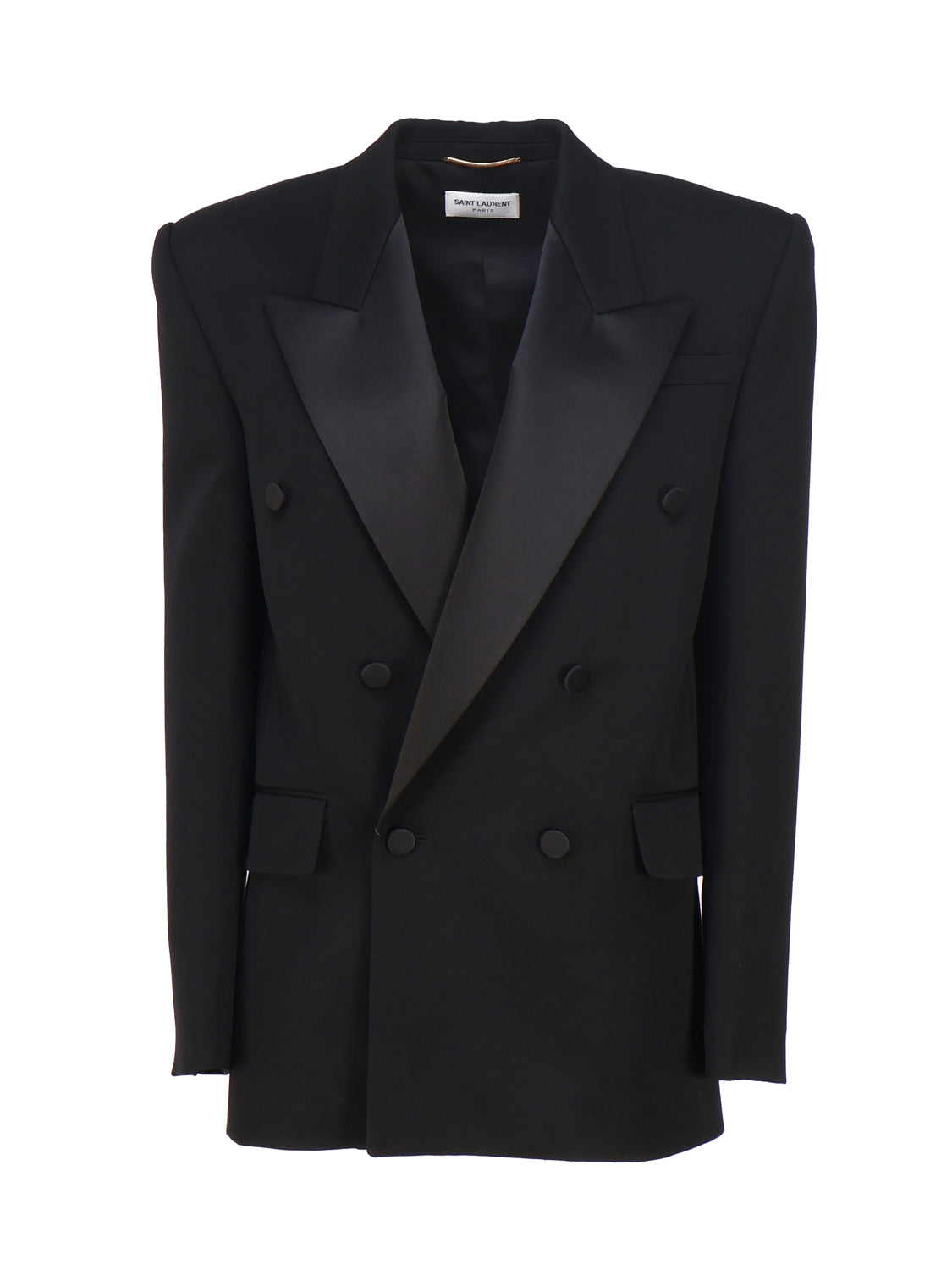 Saint Laurent Jackets Black Satin