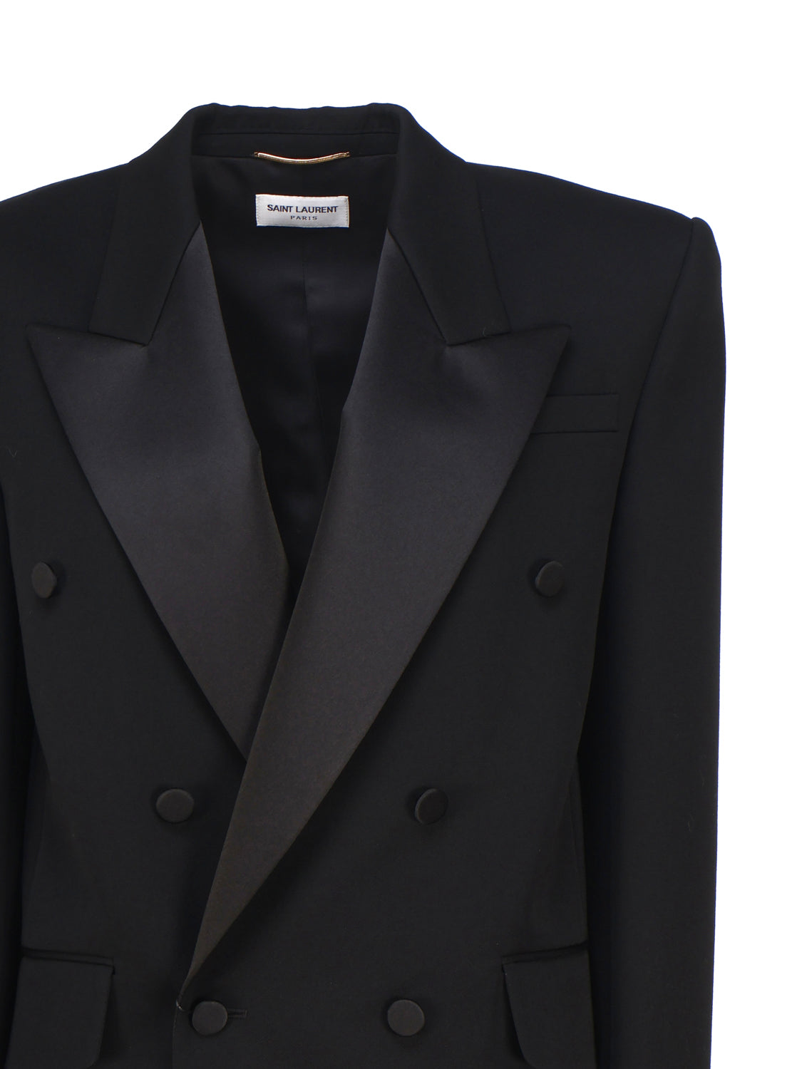 Saint Laurent Jackets Black Satin
