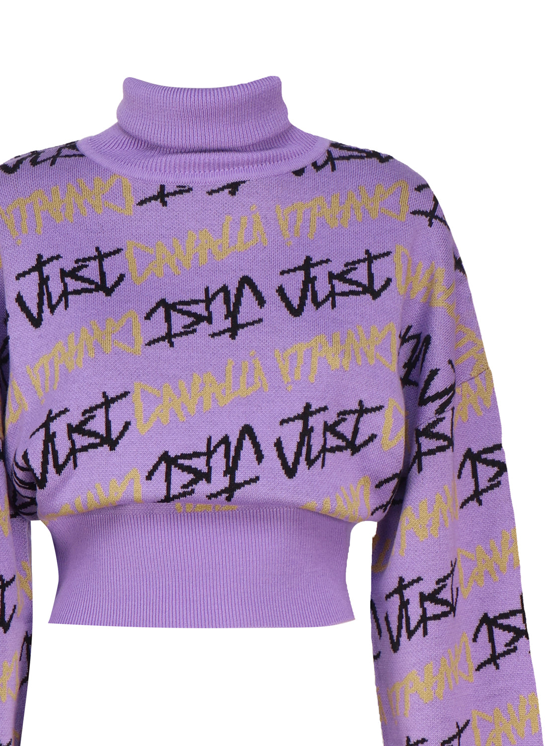 Just Cavalli Sweaters Violet Tulip Wool