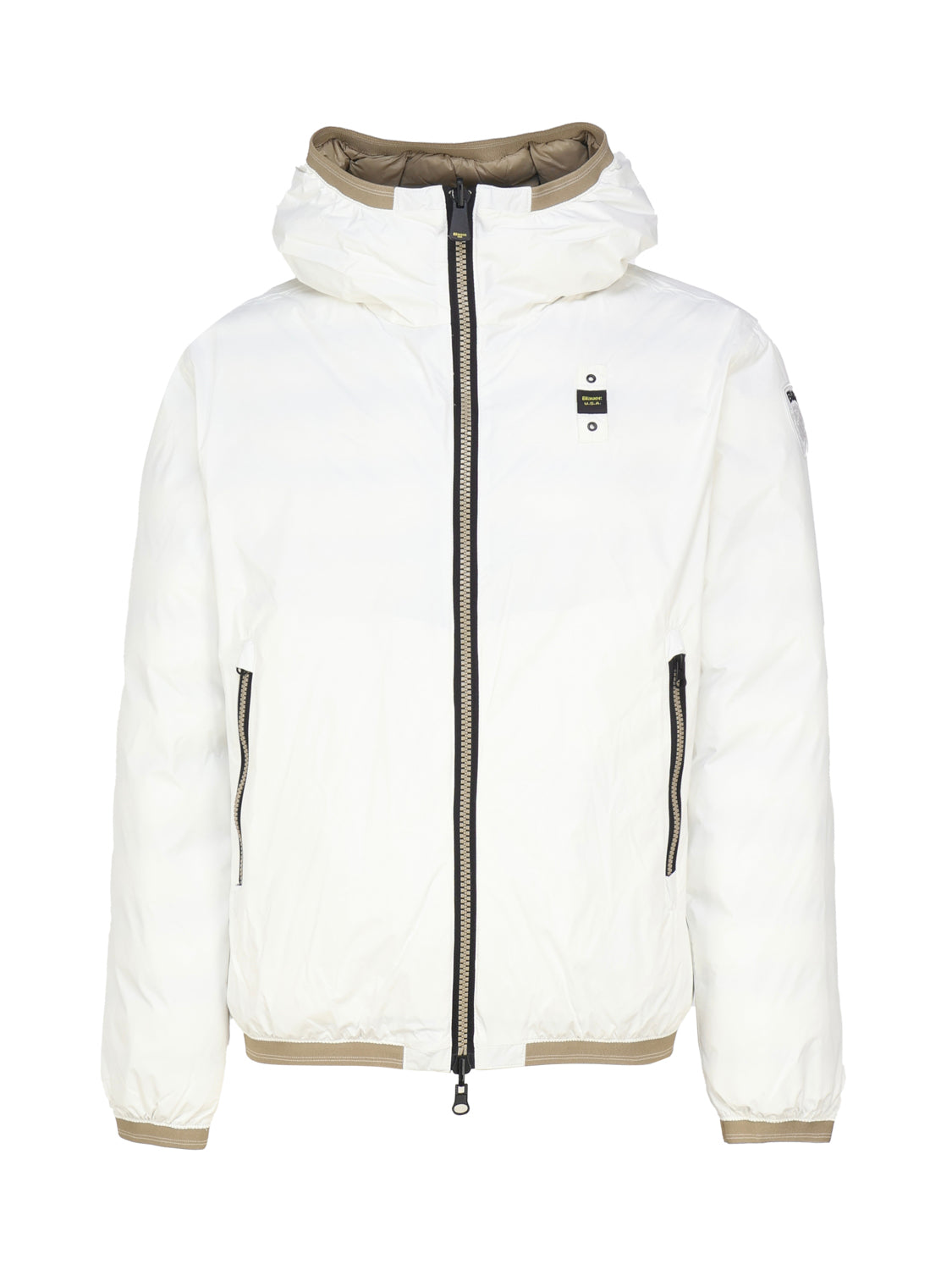 Blauer Coats White, Beige Nylon