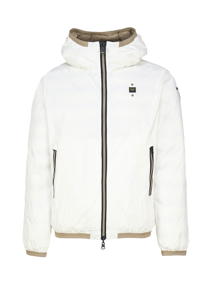 Blauer Coats White, Beige Nylon