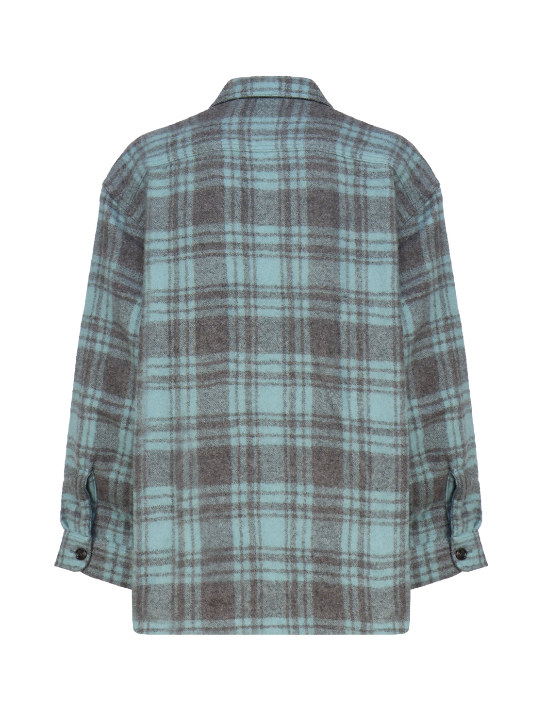 Ami Paris Shirts Aquamarine / Mineral Grey Wool