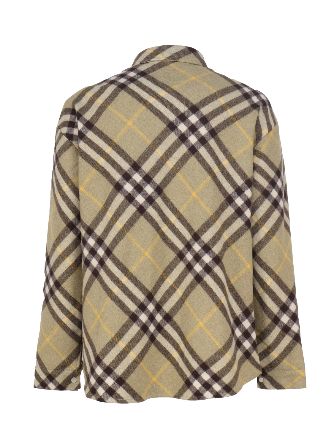 Burberry Shirts Green Wool