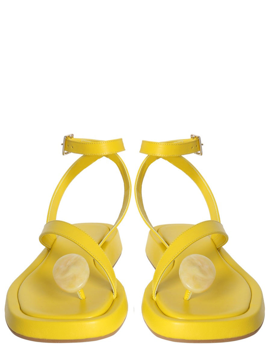 Rosie 18 Leather Sandals Yellow