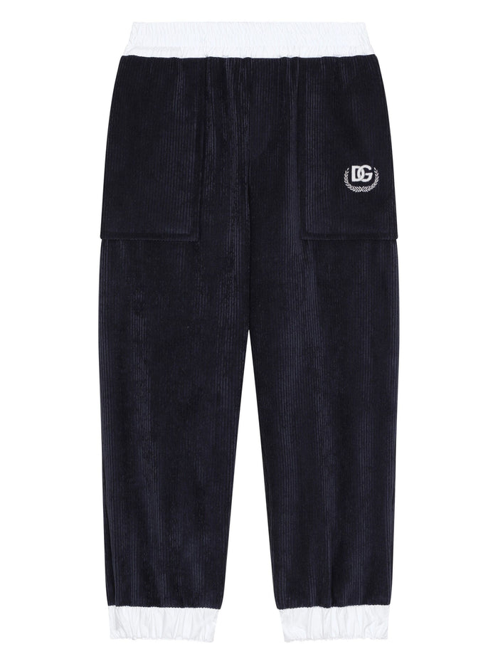 Pantalone Blue Polyester | Pantaloni