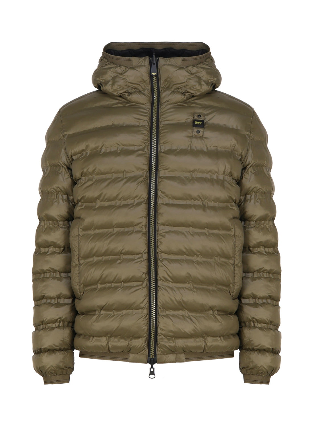 Blauer Coats Black, Green Nylon