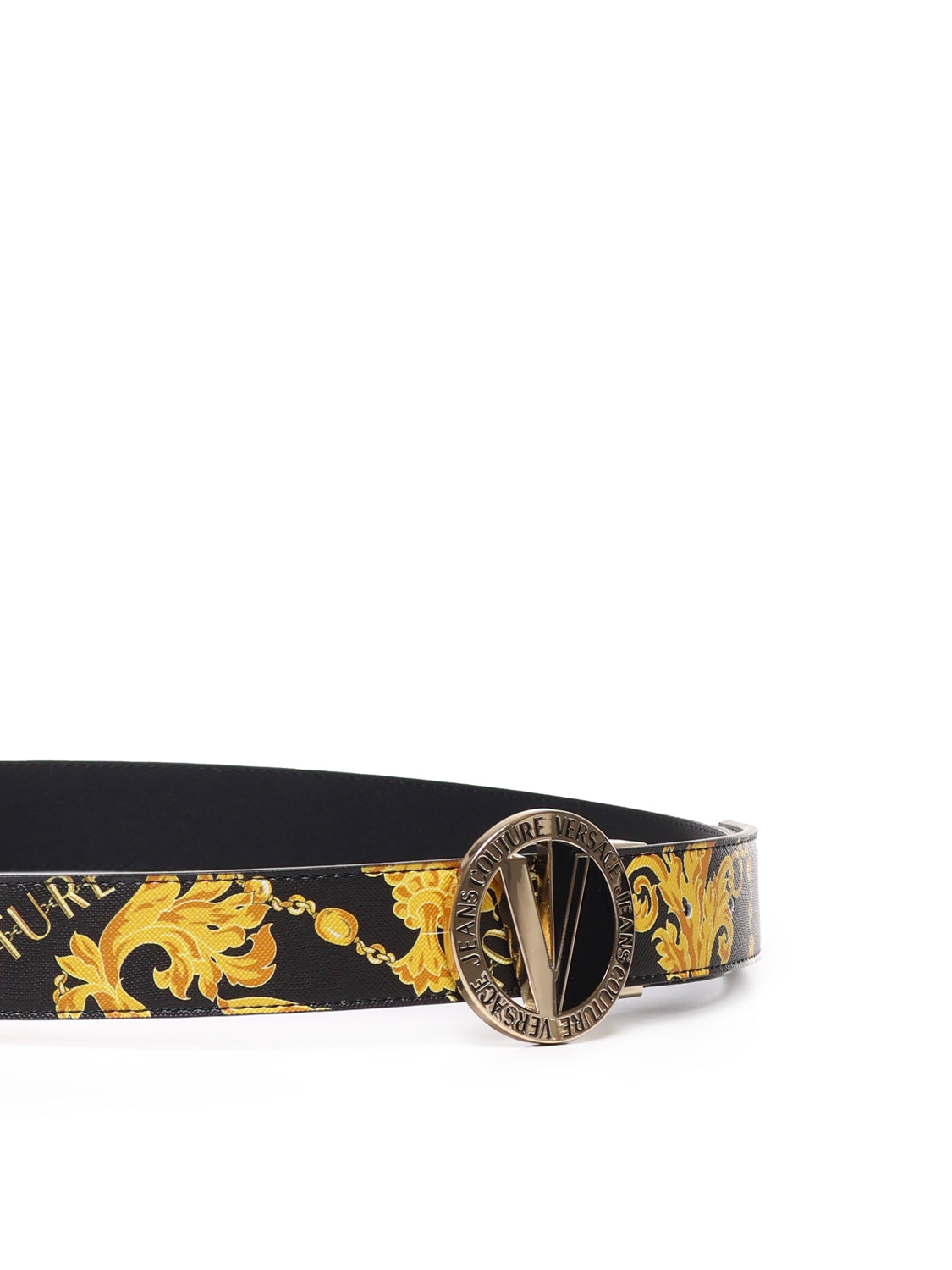 Versace Jeans Couture Belts Black Cowskin