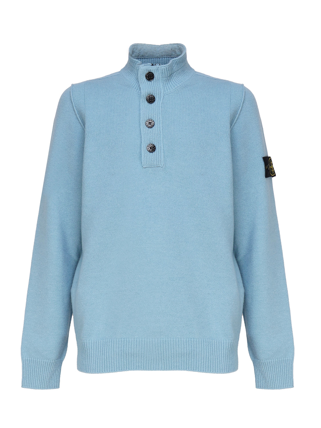 Stone Island Sweaters Blue Wool