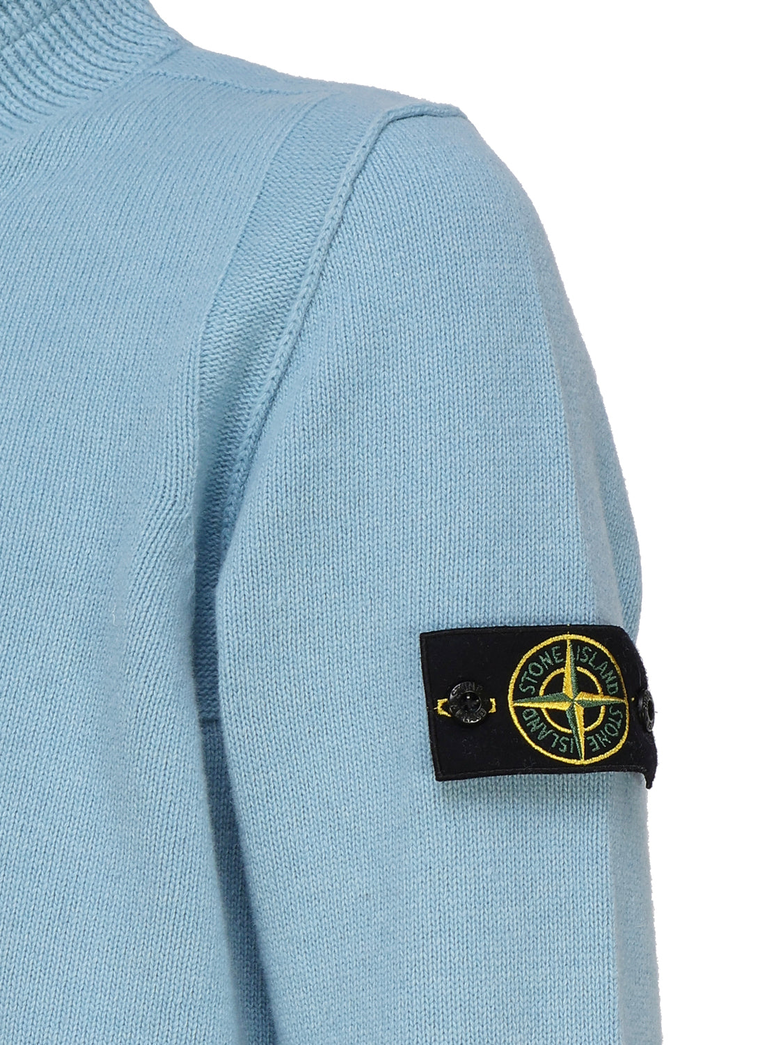 Stone Island Sweaters Blue Wool