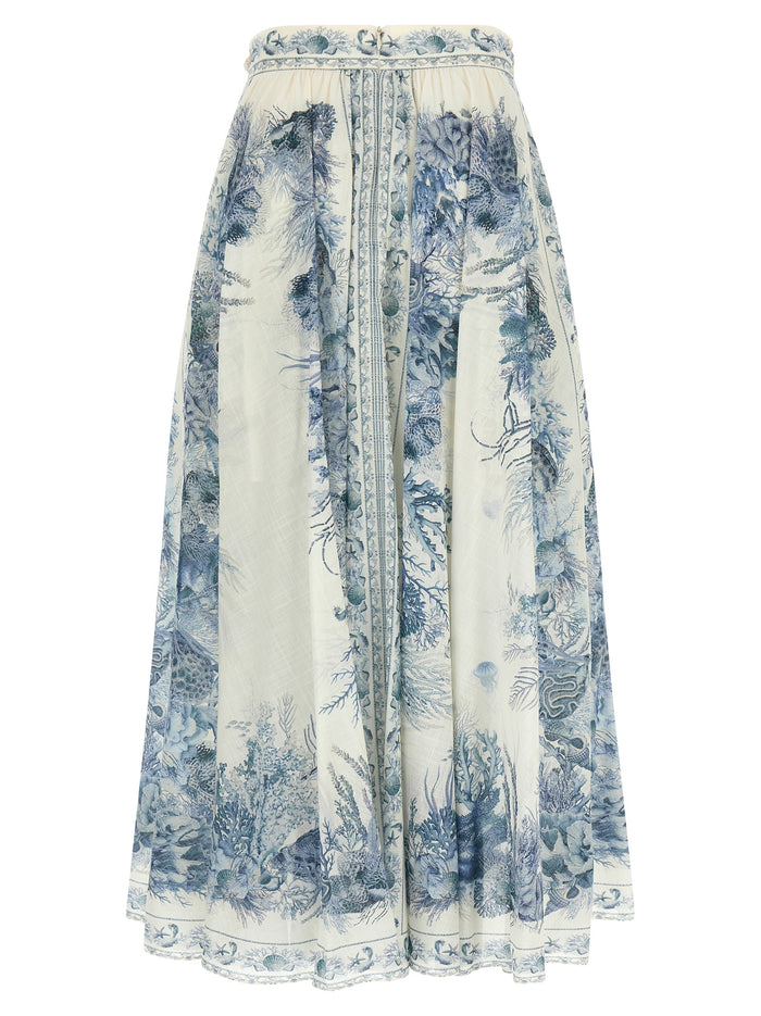 Wanderlust skirt Blue Cotton
