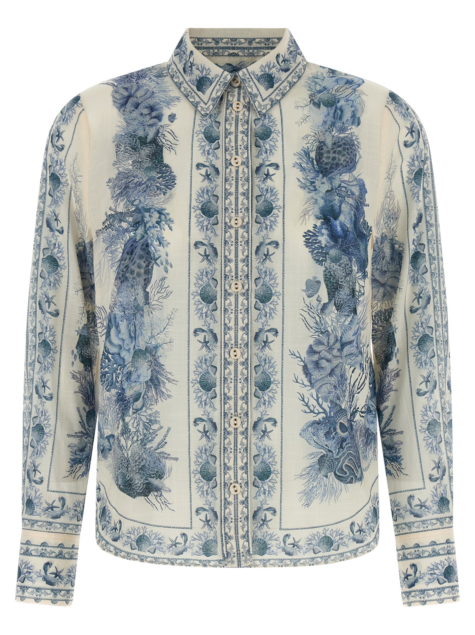 Wanderlust shirt Blue Cotton Shirt, Blouse