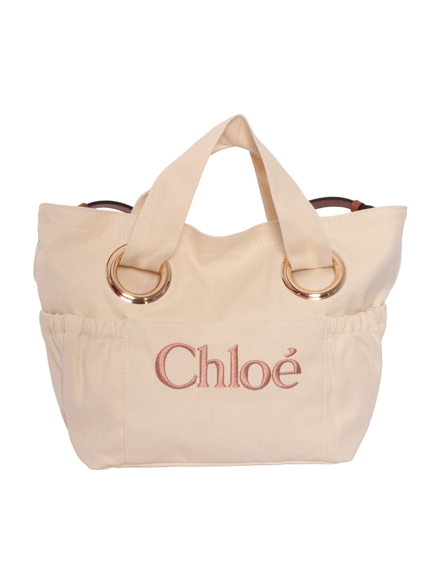 BAG Beige Cotton Fabric 2 Handbag