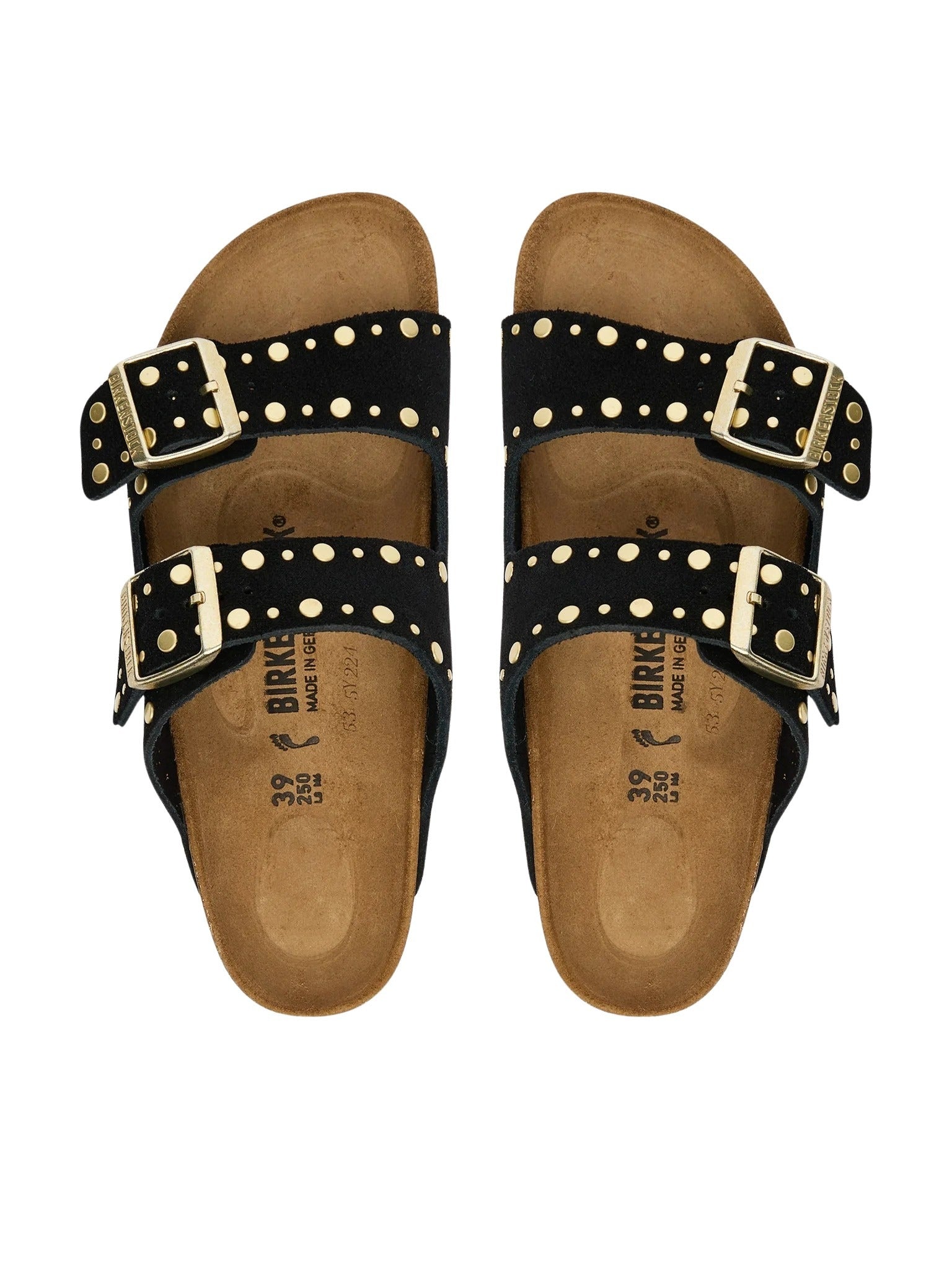 Arizona Rivet Black Suede | Leather Shoe