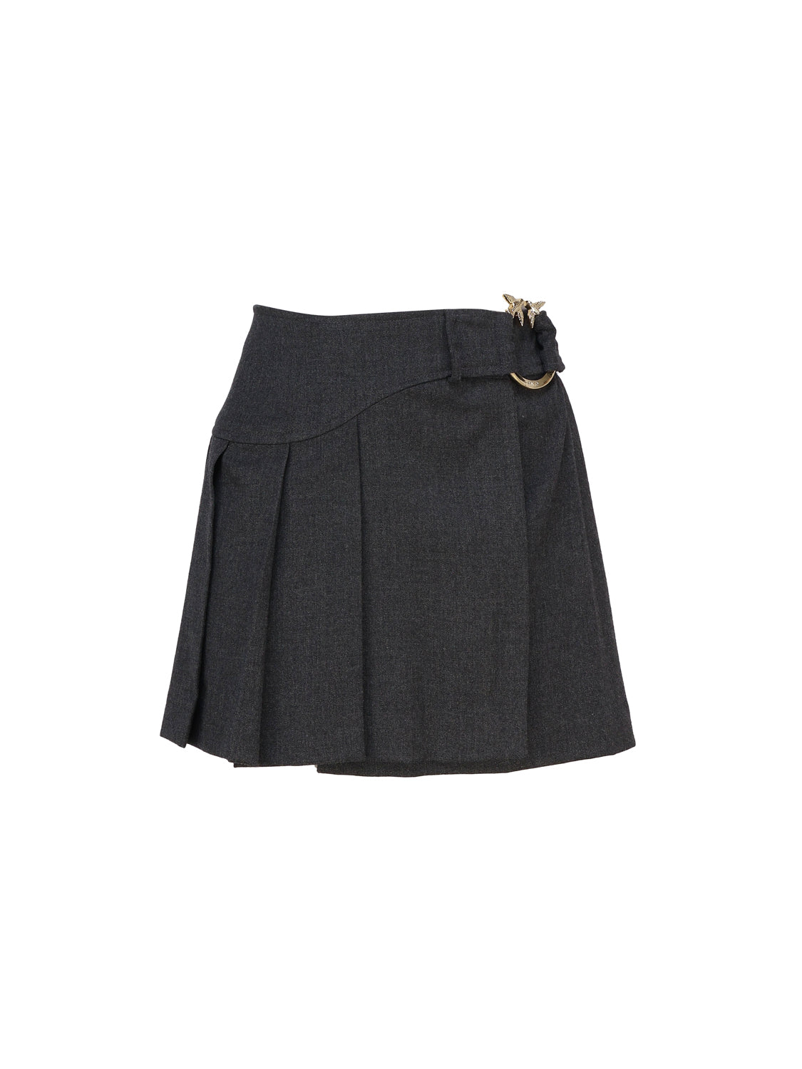 Pinko Skirts Grey Wool