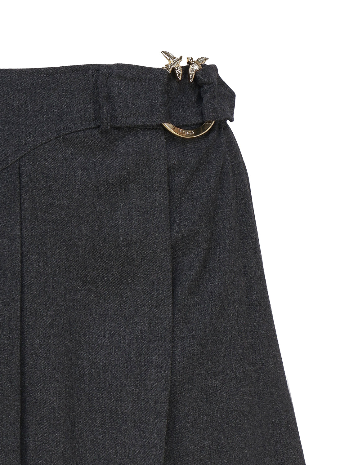 Pinko Skirts Grey Wool