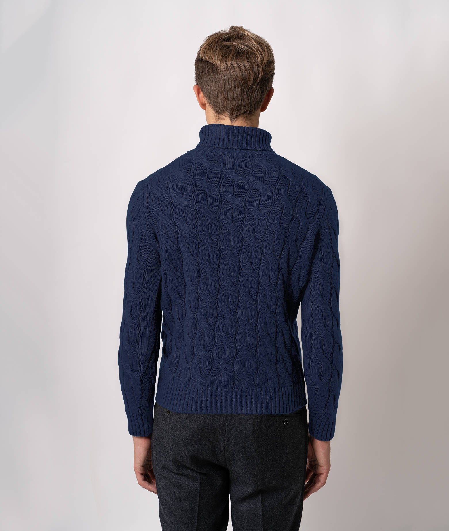 Turtleneck Cashmere Sweater Lapponia Lightgray Maglieria Dis/lav Pesante