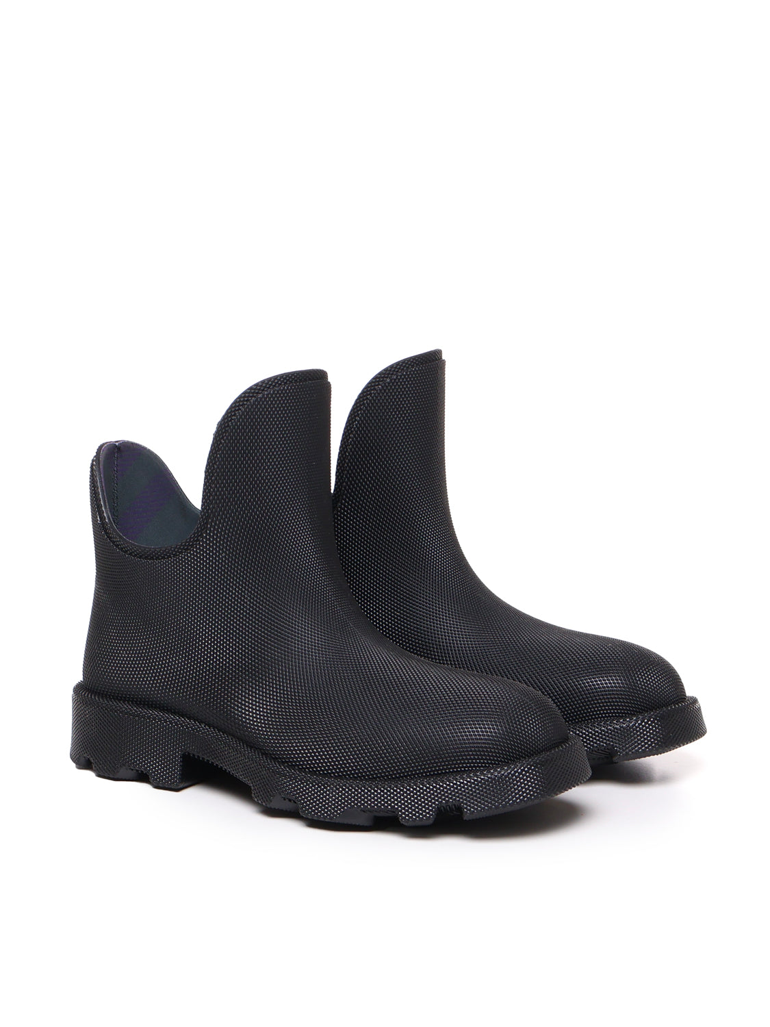 Burberry Boots Black Polyurethane