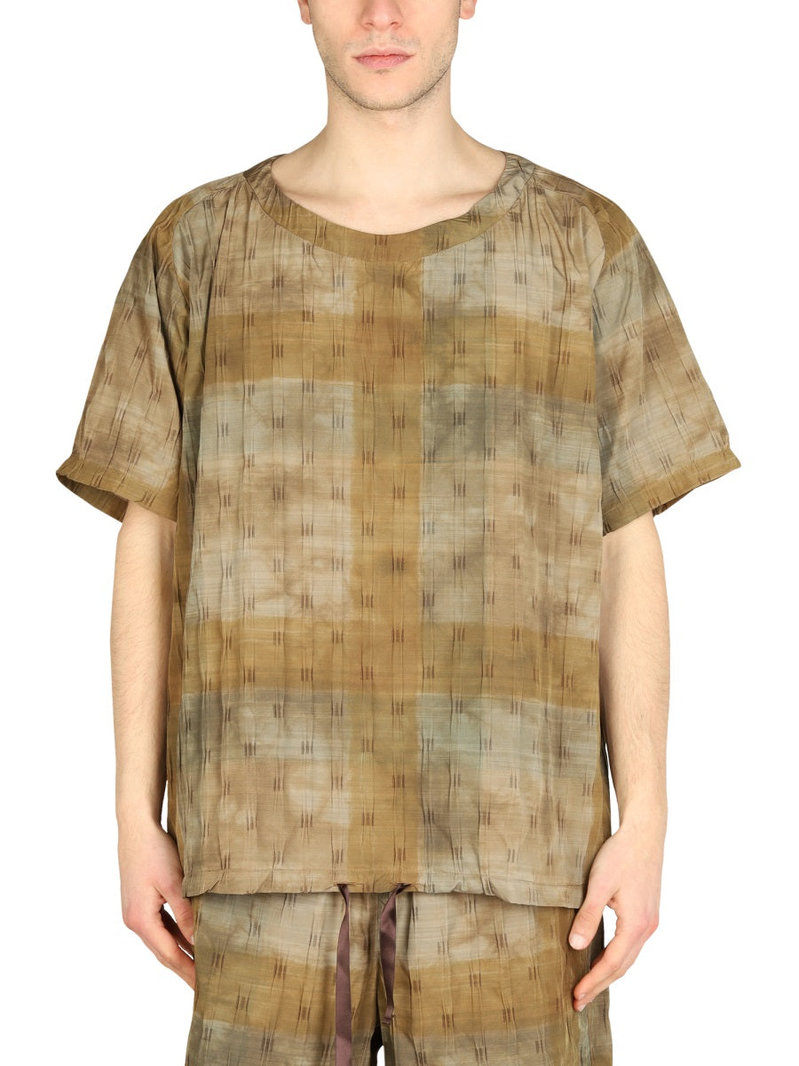 Boxy Fit T-Shirt Brown Polyester T-shirts