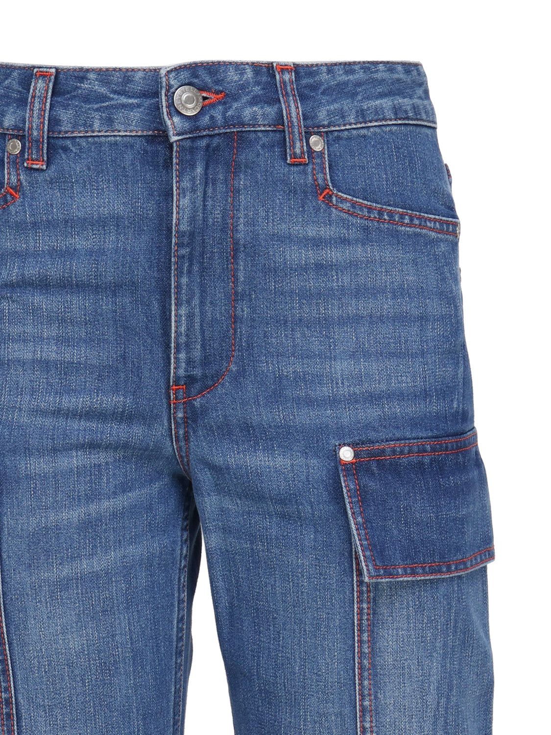 Stella McCartney Jeans 70''s Blue Cotton Denim