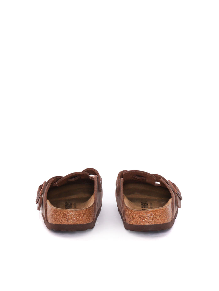 Boston habana, Oiled Leather Brown Sole In Eva Sandal