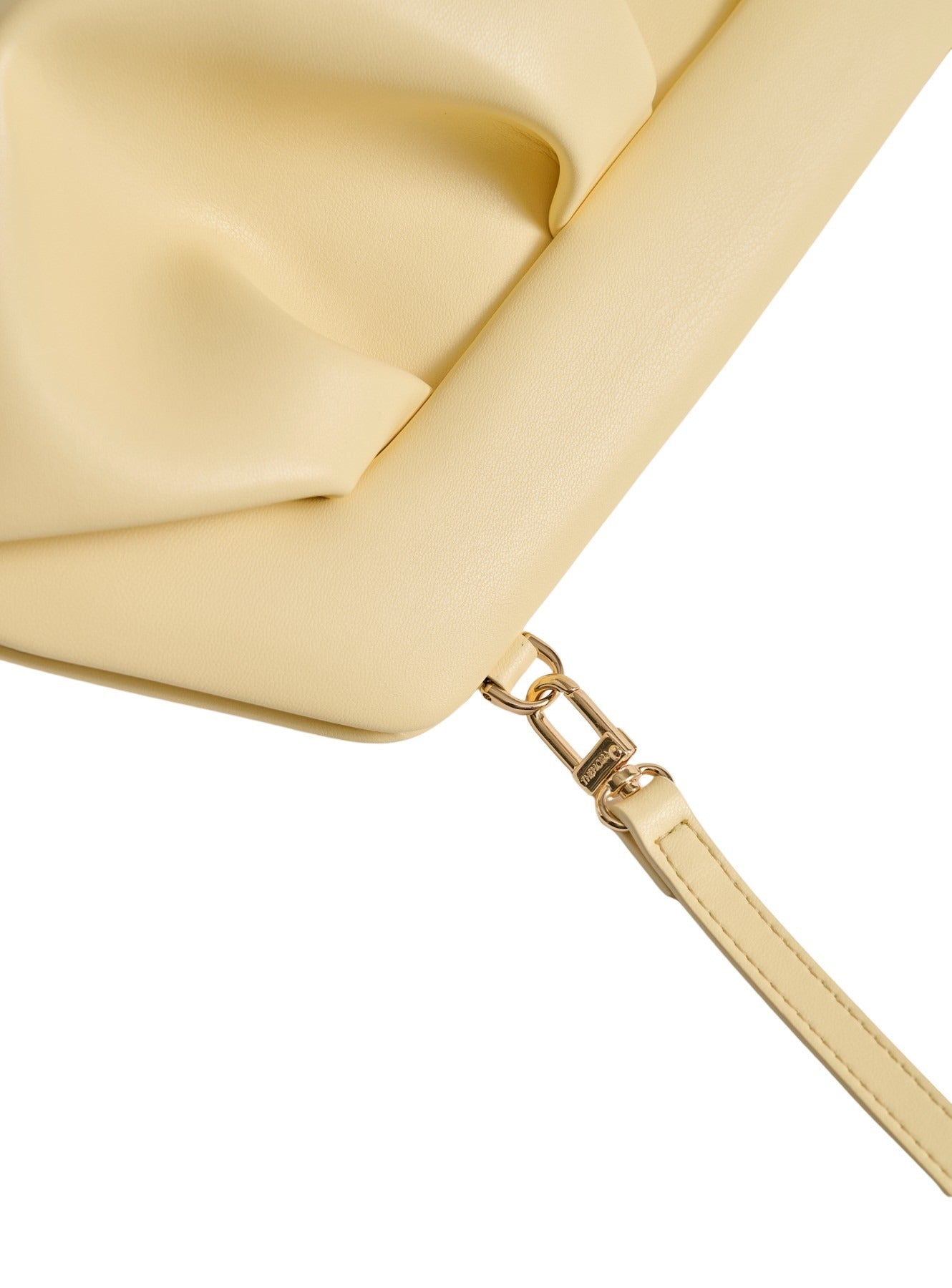 Bios Baguette Vegan Fabric Yellow & Orange Polyurethane Bag