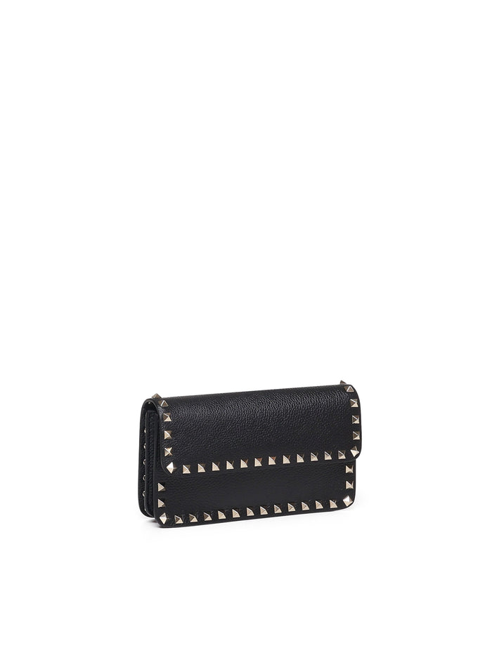 Valentino Garavani Wallets Black Caalfskin
