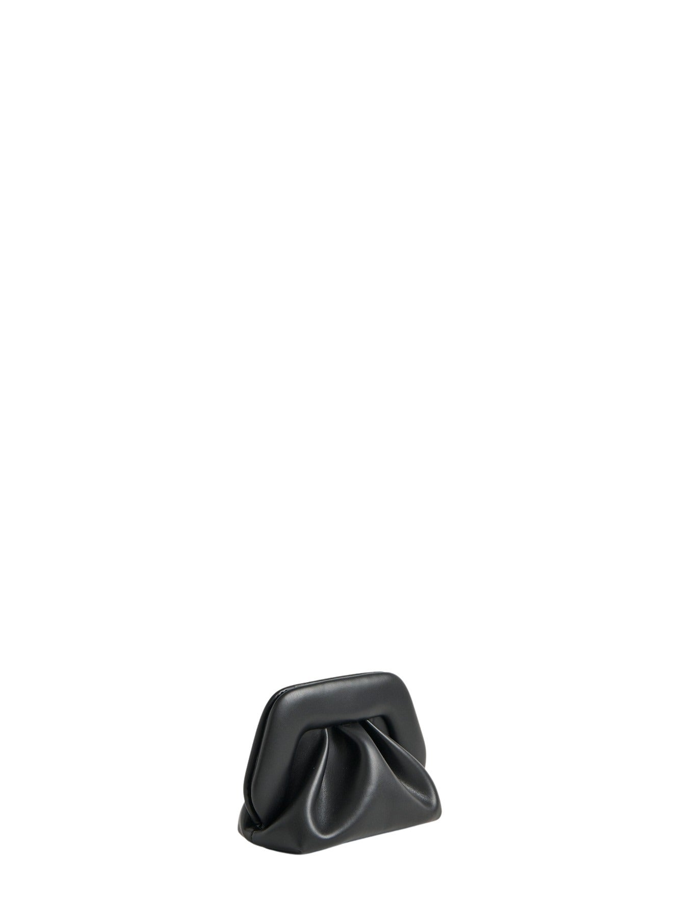 Bios Small Vegan Fabric Black Polyurethane Bag
