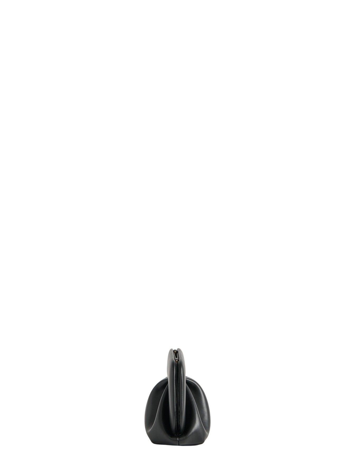 Bios Small Vegan Fabric Black Polyurethane Bag