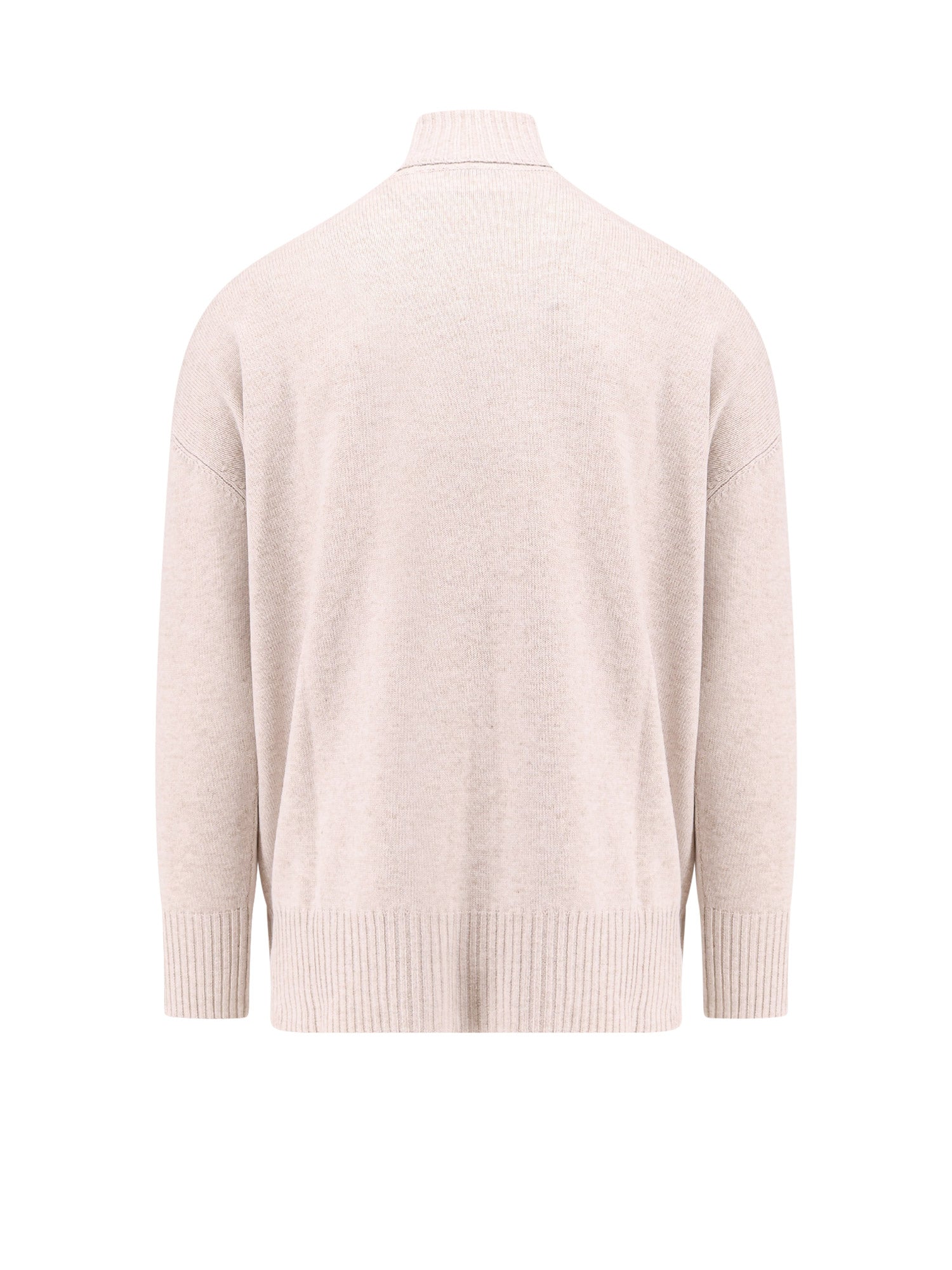 Brunello Cucinelli Sweaters Beige Lana Vergine Cashmere Seta