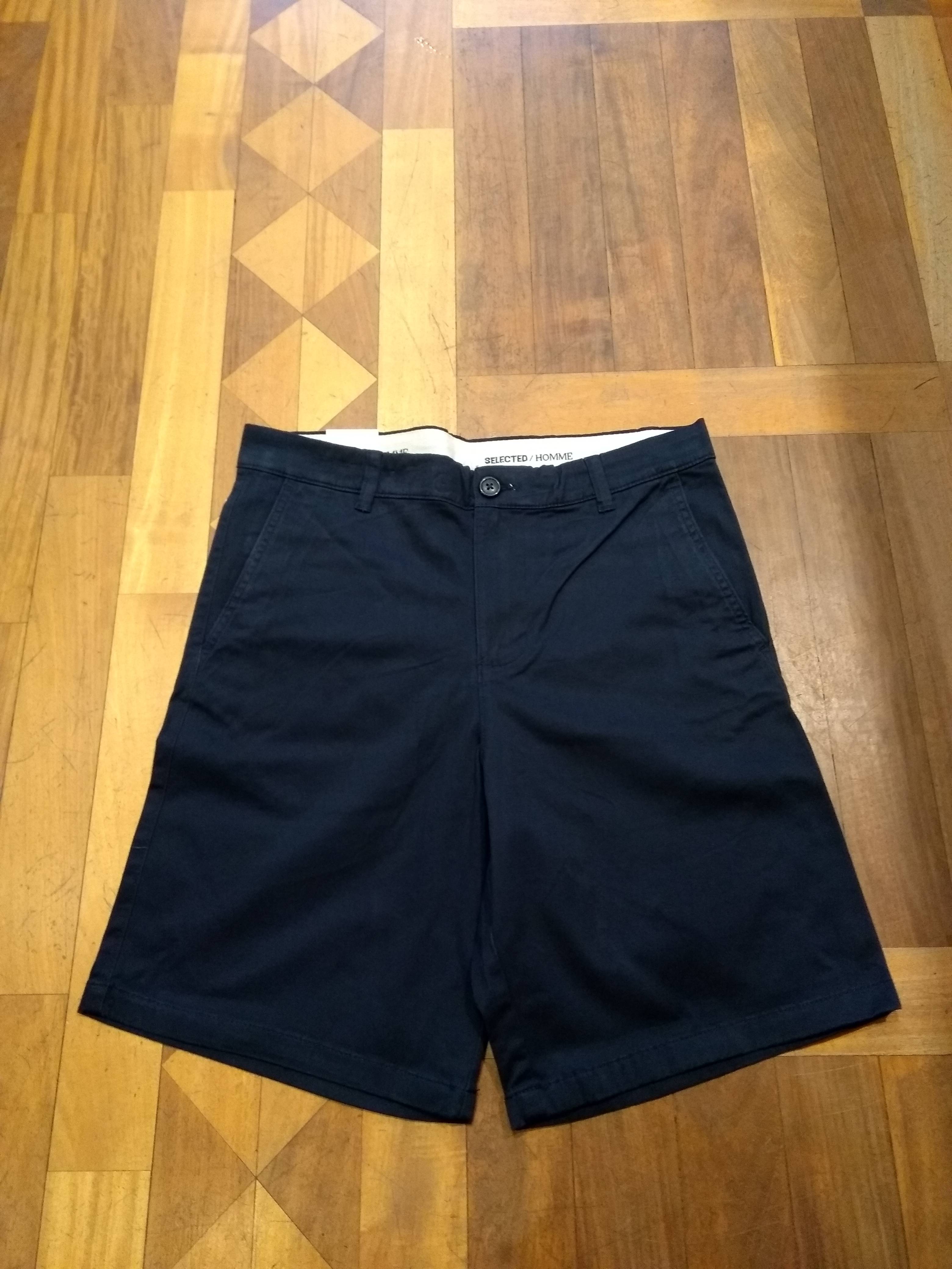 Slhregular Bill Flex Blue Cotton Short