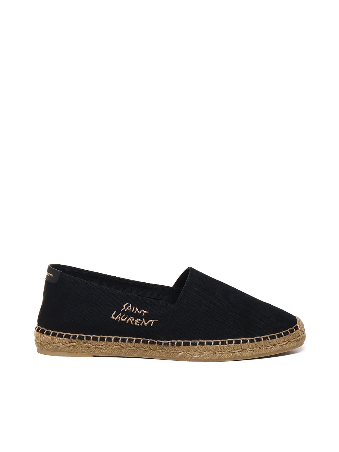 Saint Laurent Flat Shoes Black Cotton