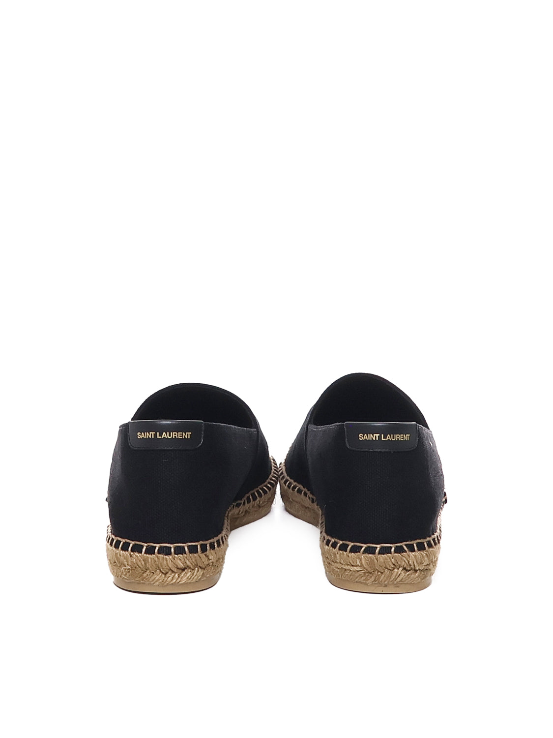 Saint Laurent Flat Shoes Black Cotton