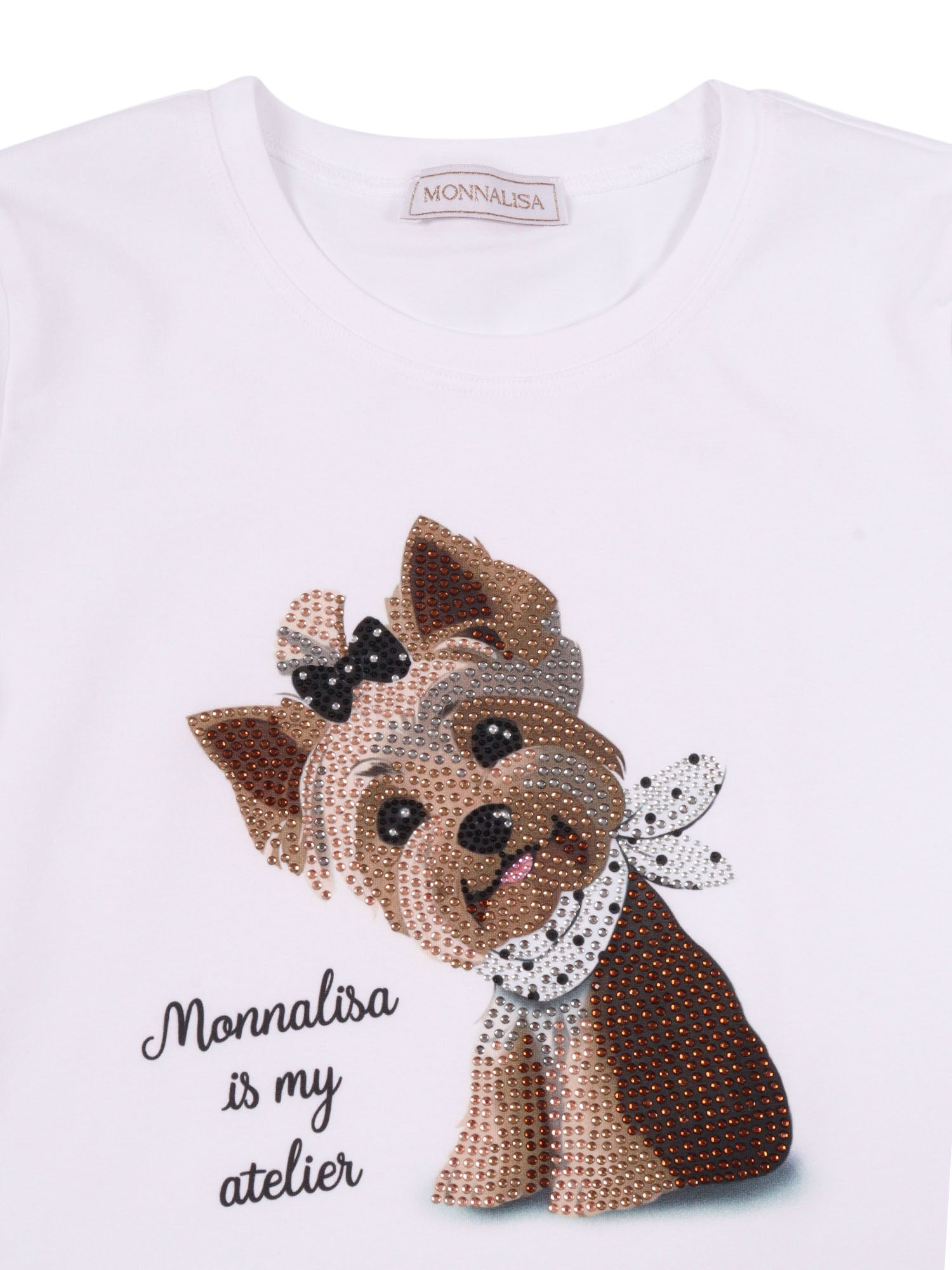 JERSEY T-SHIRT White Cotton Elastane Short Sleeves