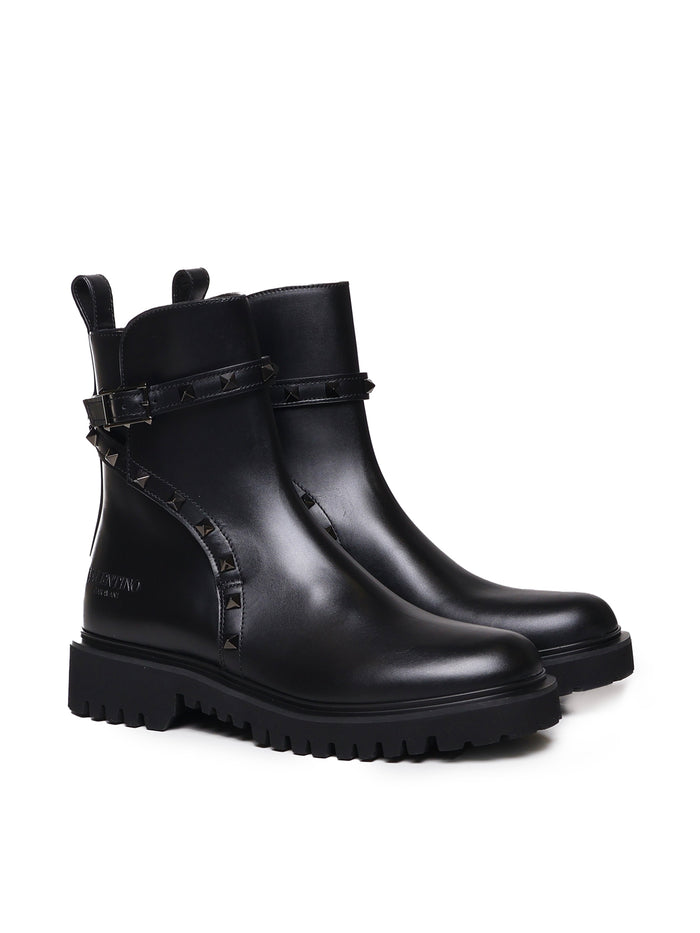 Valentino Garavani Boots Black Calfskin