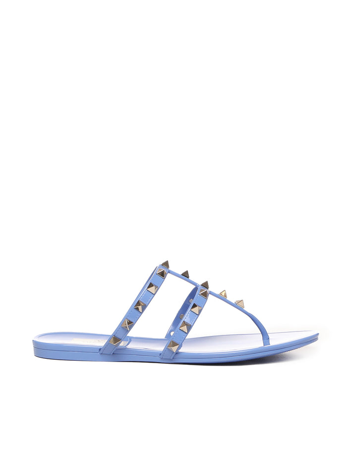 Valentino Garavani Sandals Blue Rubber