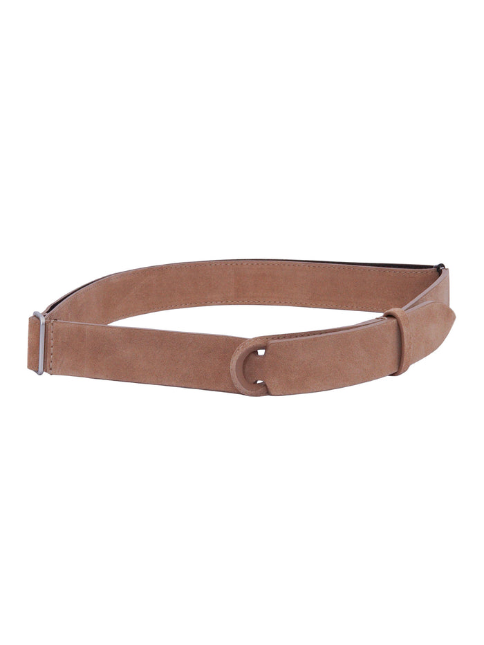 Belt Beige Calf Leather