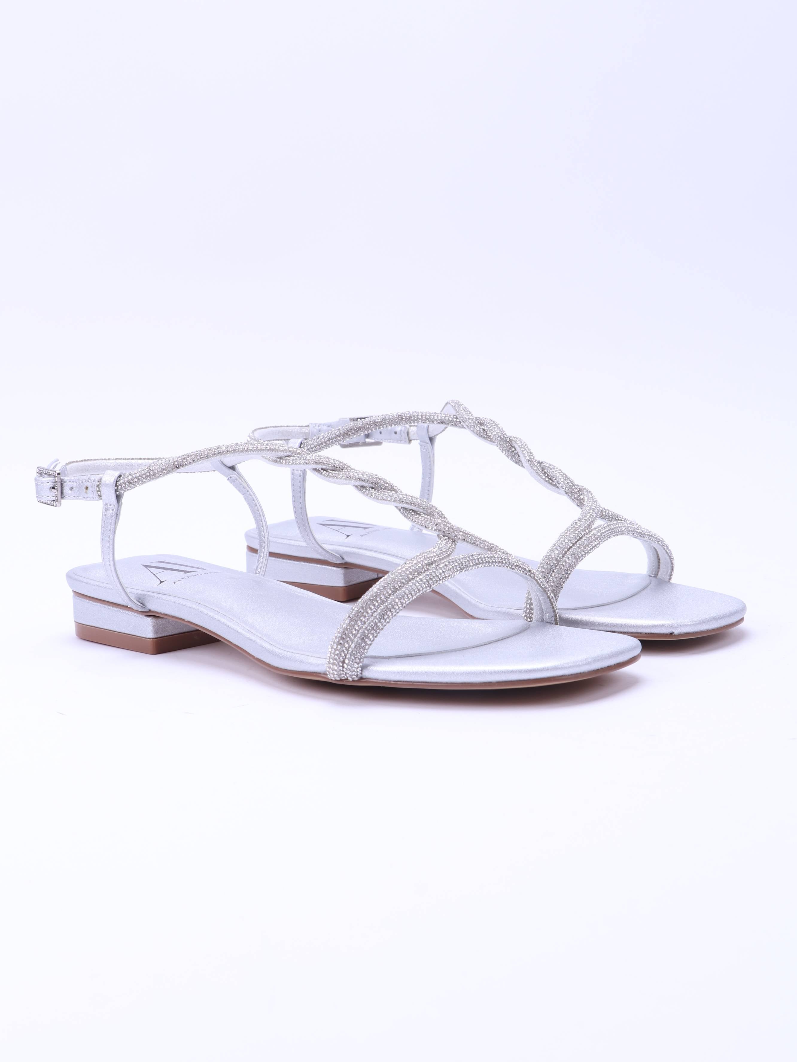 Sandalo Metallic Calf Leather Shoe
