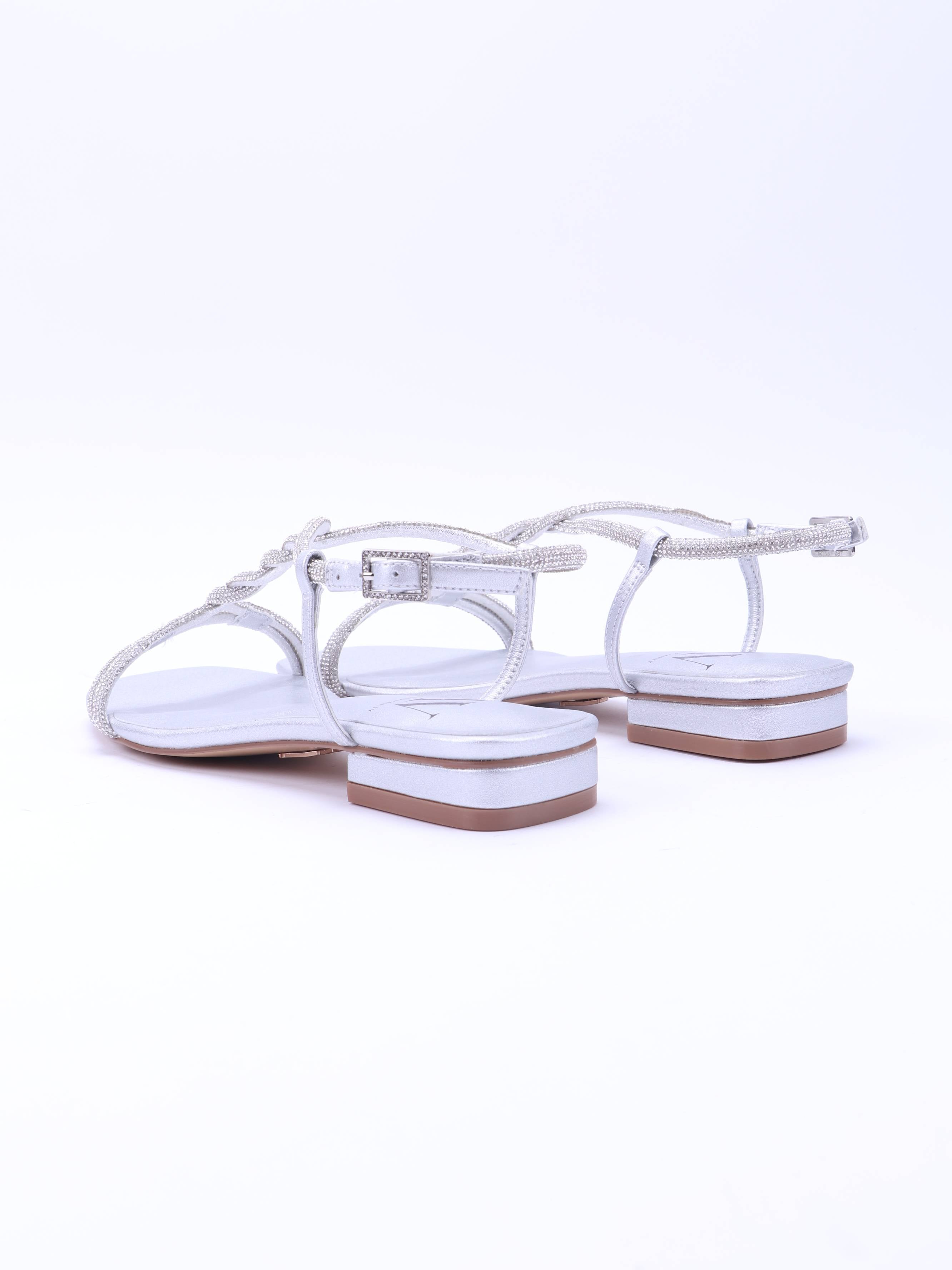 Sandalo Metallic Calf Leather Shoe