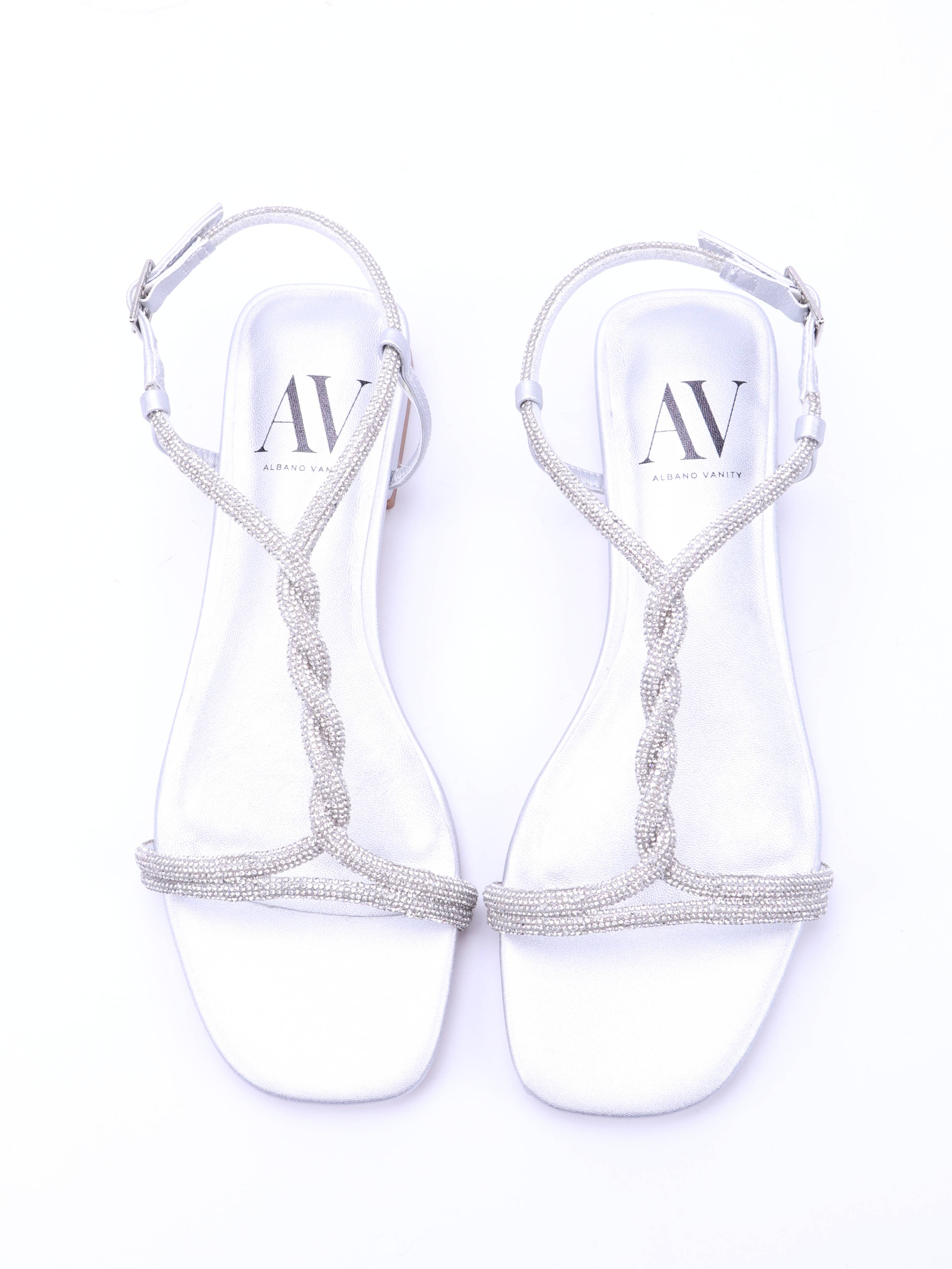 Sandalo Metallic Calf Leather Shoe